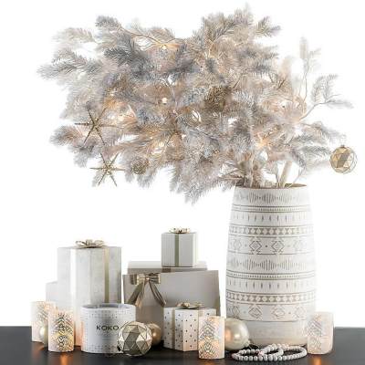 现代圣诞花瓶饰品